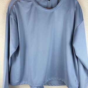 Spyder Athletic Light Blue Top Performance Long Sleeve Appears Size XL